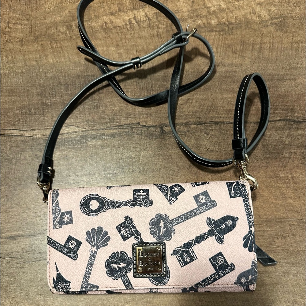 Disney Dooney & Bourke Princess Key Crossbody Wallet